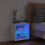 VidaXL vidaXL Bedside Cabinet with LED Lights Wall-mounted Nightstand Bed Table White 3