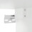 VidaXL vidaXL Bedside Cabinet with LED Lights Wall-mounted Nightstand Bed Table White 11