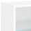 VidaXL vidaXL Bedside Cabinet with LED Lights Wall-mounted Nightstand Bed Table White 10