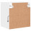 VidaXL vidaXL Bedside Cabinet with LED Lights Wall-mounted Nightstand Bed Table White 9