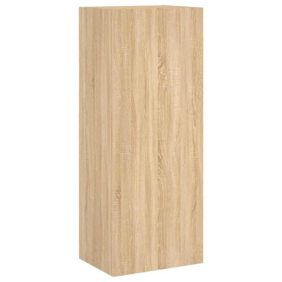 VIDAXL TV Wall Cabinet Engineered Wood Brown 40.5x30x102 cm - Image 2
