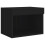 VidaXL vidaXL Bedside Cabinets with LED Lights Wall-mounted Nightstand 2 pcs Black 8