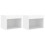 VidaXL vidaXL Bedside Cabinets with LED Lights Wall-mounted Nightstand 2 pcs White 2