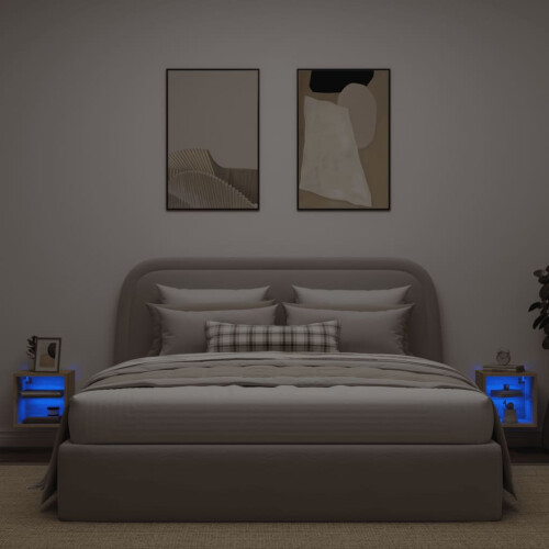 VidaXL vidaXL TV-Wandschränke mit LED-Leuchten 2 Stk. Sonoma-Eiche 2