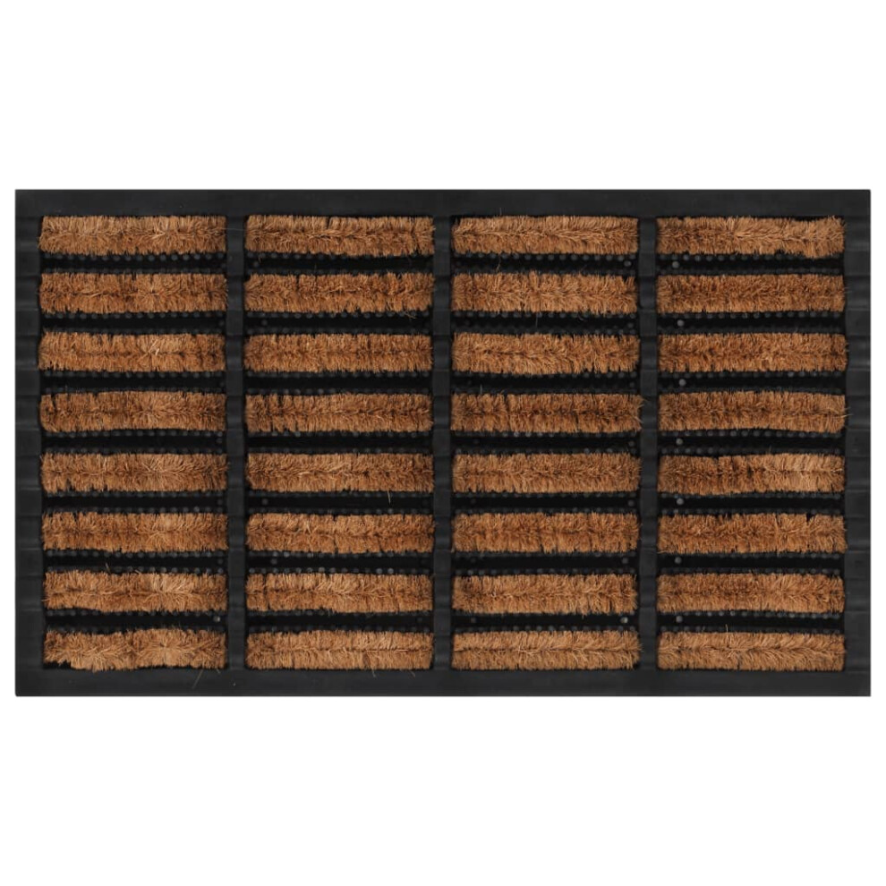 vidaXL Door Mat Floor Mat Entrance Mat Doormat Rectangular Rubber and Coir