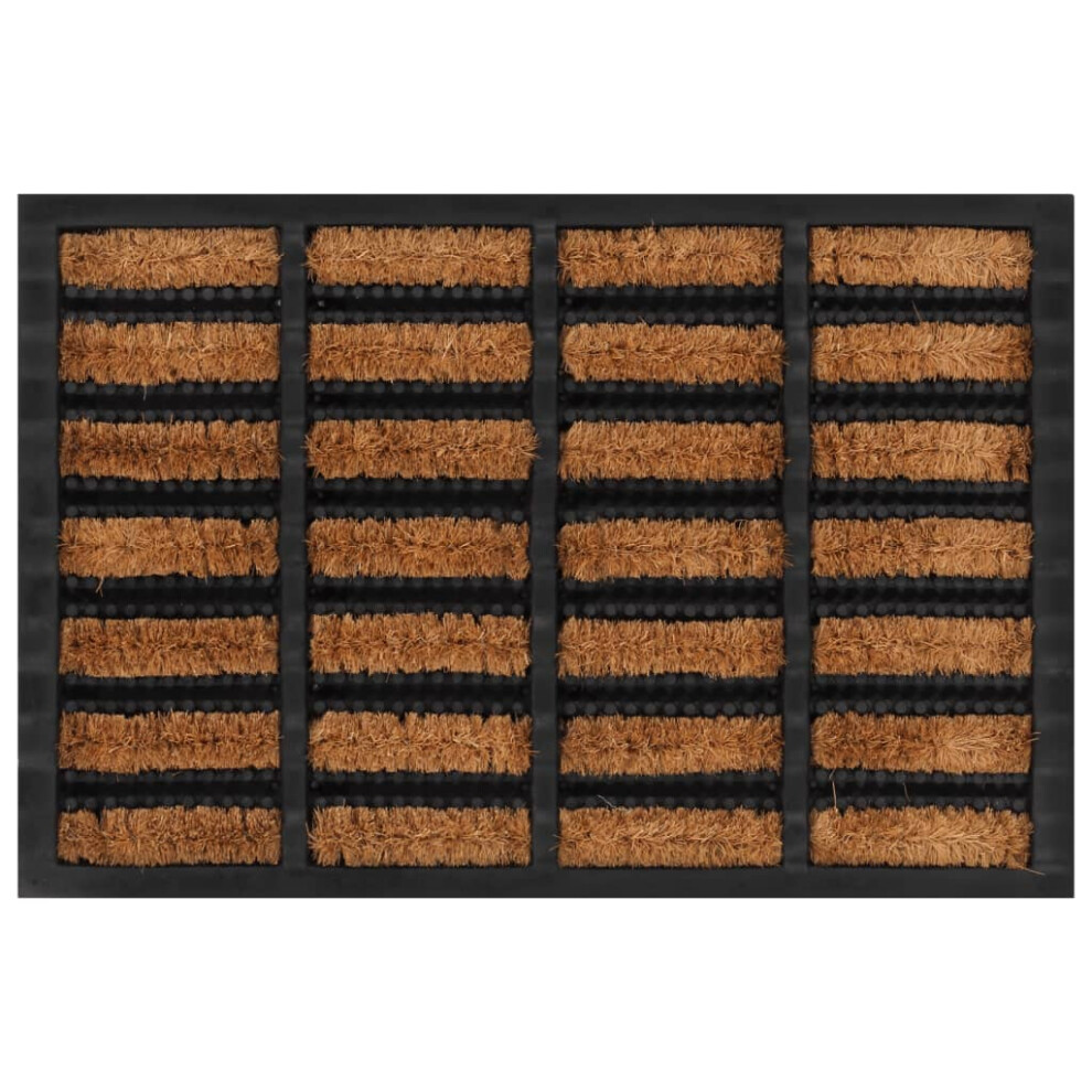 vidaXL Door Mat Floor Mat Entrance Mat Doormat Rectangular Rubber and Coir