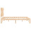 VidaXL vidaXL Bed Frame Bed Base Platform Bed with Headboard Small Double Solid Wood 7