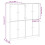 VidaXL vidaXL Bookcase with Doors Bookshelf Cabinet Highboard White Engineered Wood 4