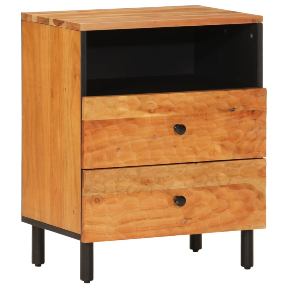 vidaXL Bedside Cabinet Nightstand Bed Side Table End Table Solid Wood Acacia