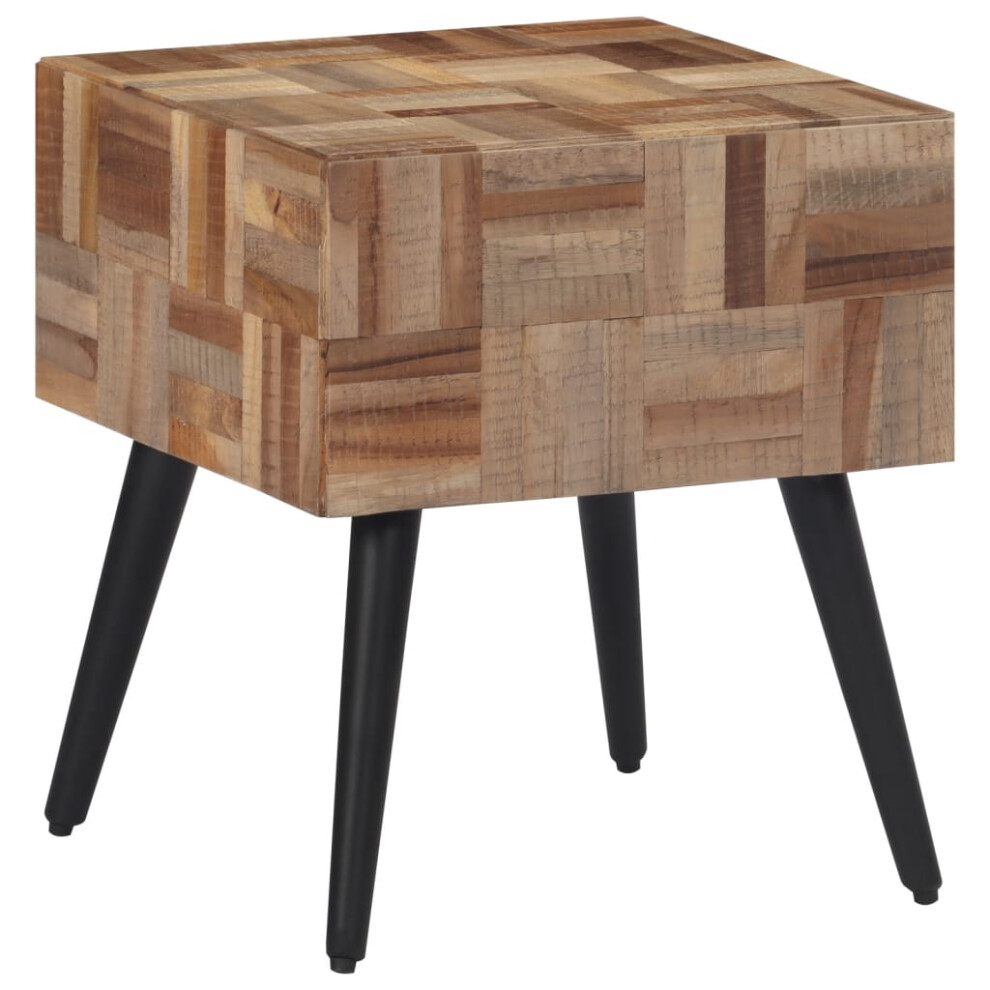Vidaxl Side Table End Table Tea Coffee Sofa Couch Table Solid Reclaimed Teak Brown