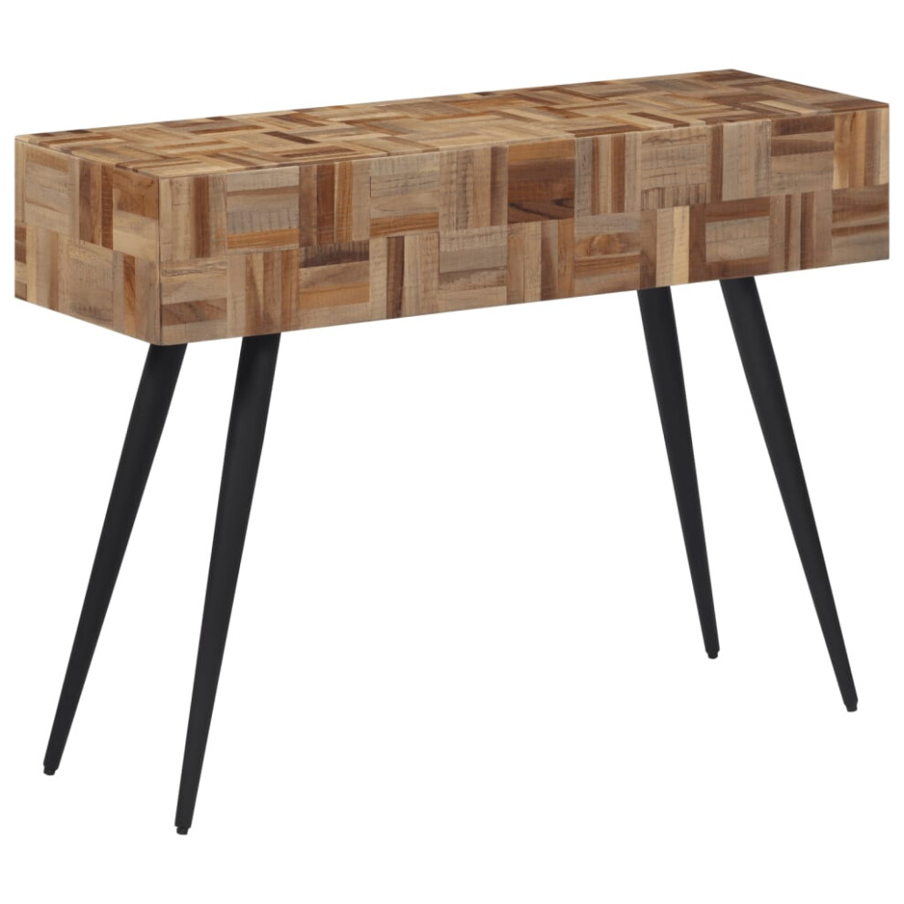 vidaXL Console Table End Table Hallway Side Sofa Table Solid Reclaimed Teak