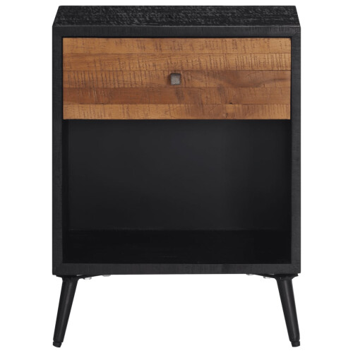 VidaXL vidaXL Bedside Cabinet Nightstand Bed Side Table End Table Solid Wood Teak 2
