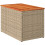 VidaXL vidaXL Garden Side Tables Dining Table 2 pcs Beige Poly Rattan Solid Wood 5