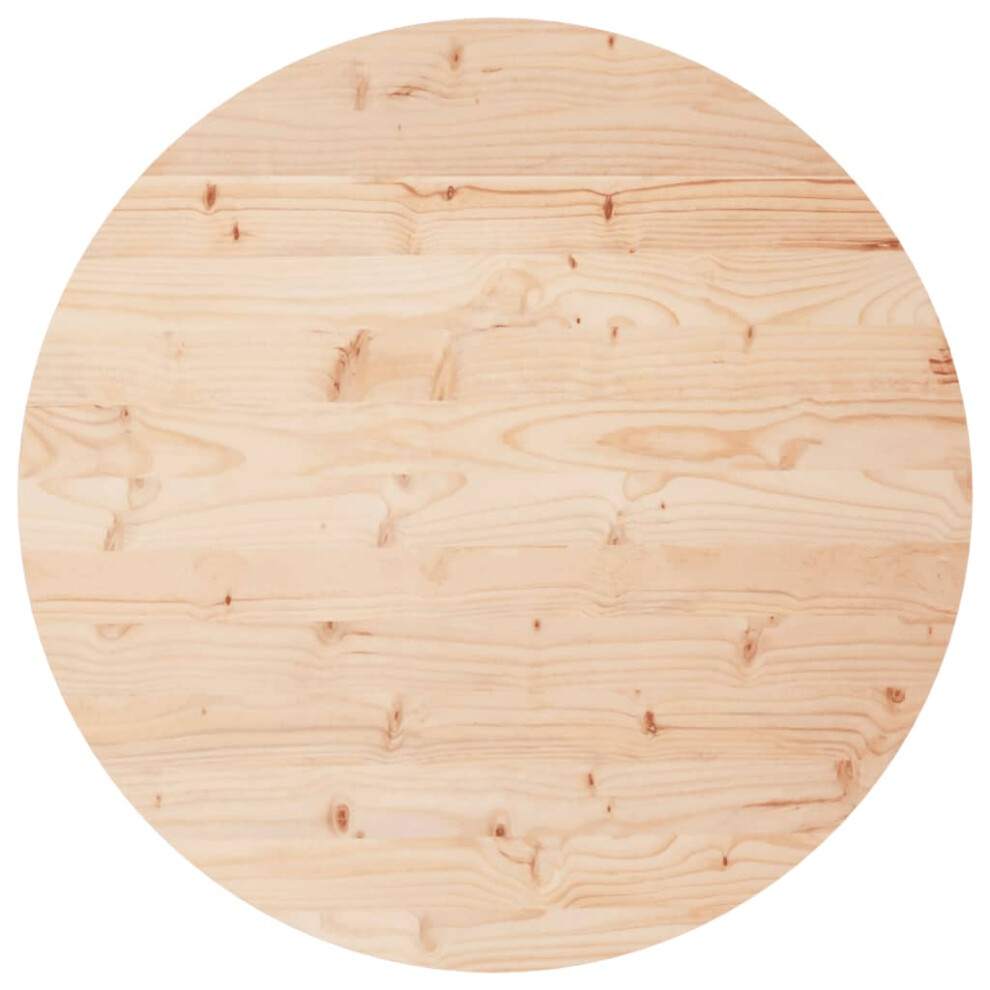 Vidaxl Table Top Replacementn Desk Top Dining Table Top Round Solid Wood Pine