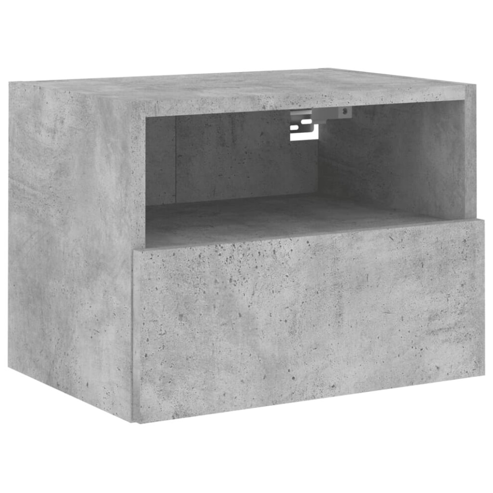 vidaXL TV Wall Cabinet Wall Mounted TV Unit Concrete Grey Engineered Wood