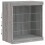 VidaXL vidaXL Sideboard with LED Lights Cupboard Highboard Side Cabinet Grey Sonoma 5