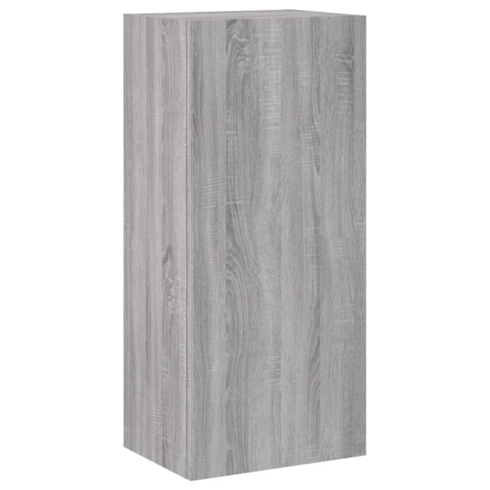 vidaXL TV Wall Cabinet Wall-mounted TV Cabinet Grey Sonoma Engineered Wood