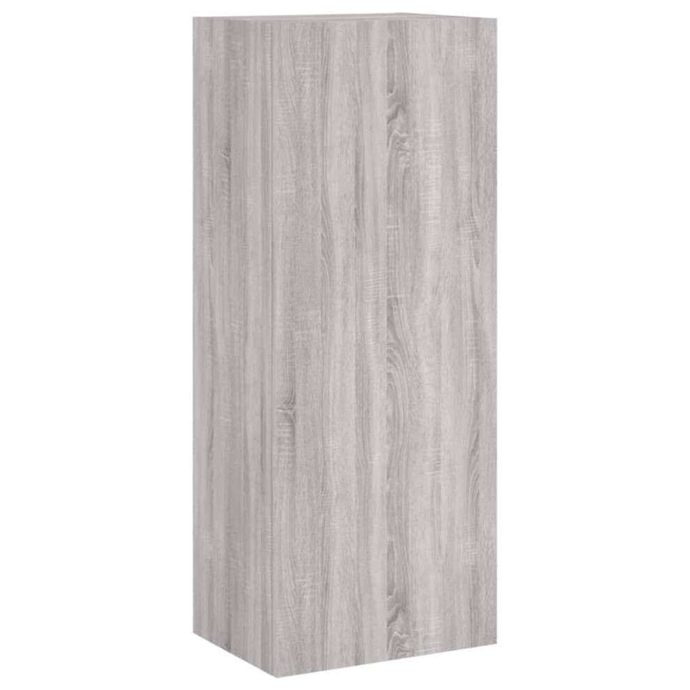 Vidaxl Tv Wall Cabinet Wall-Mounted Tv Cabinet Sonoma Engineered Wood Grey