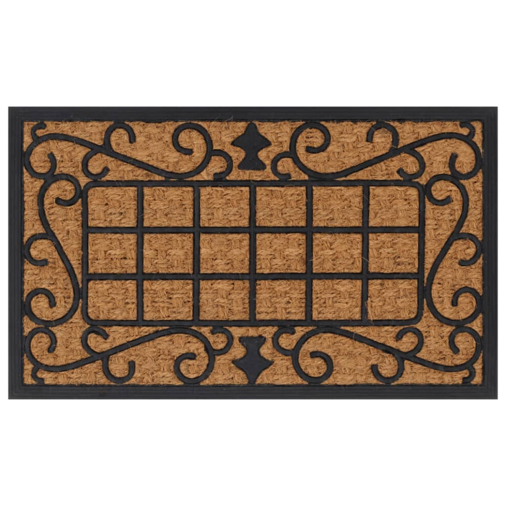 vidaXL Door Mat Floor Mat Entrance Mat Doormat Rectangular Rubber And Coir