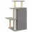VidaXL vidaXL Cat Tree with Sisal Scratching Posts Cat Tower Climbing Tree Light Grey 6
