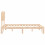 VidaXL vidaXL Bed Frame Bed Base Platform Bed with Headboard Small Double Solid Wood 7