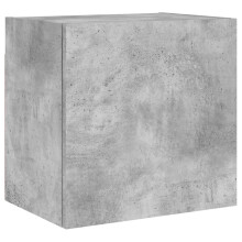 vidaXL TV Wall Cabinet Wall Mounted TV Unit Concrete Grey Engineered Wood