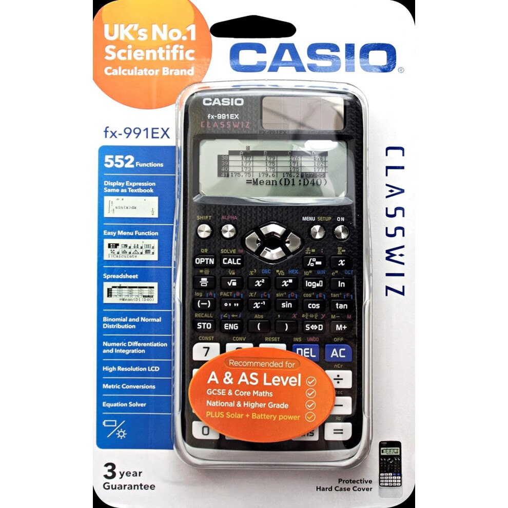 CASIO FX-991EX FX 991EX Features Advanced Scientific Calculator