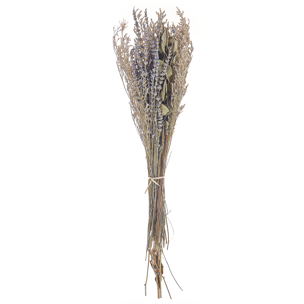 Dried Flower Bouquet 70 cm Violet and Green NAWARRA