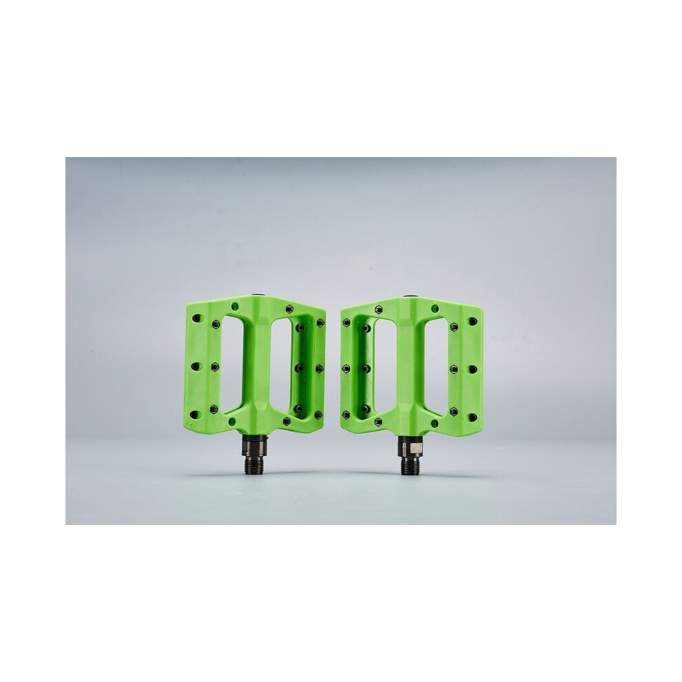 Photos - Pedal  MTB Cheter Composite Bike  Mountain Bike Flat  Anti-slip Ultralight(Light Green)