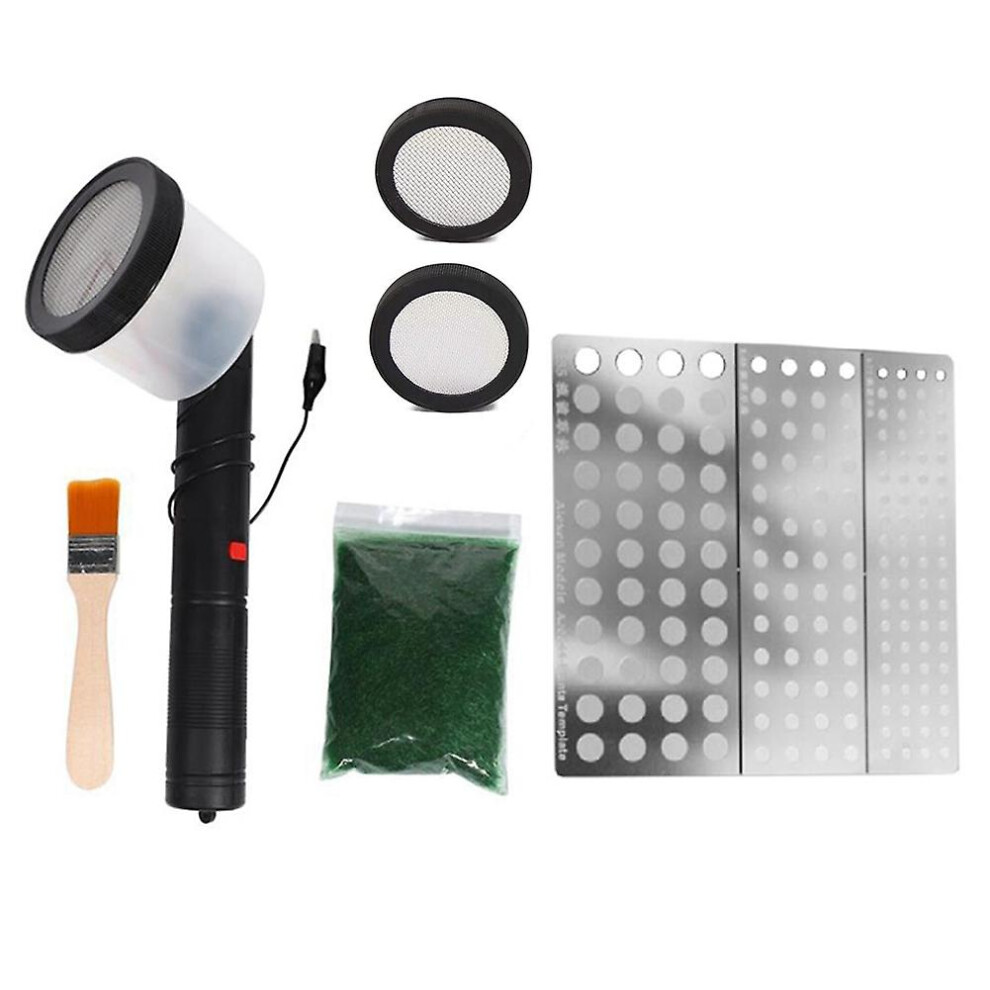 Flocking Kit Static Grass Applicator Abs Flocking Machine With Antislip Handle For Diy Scenic Table