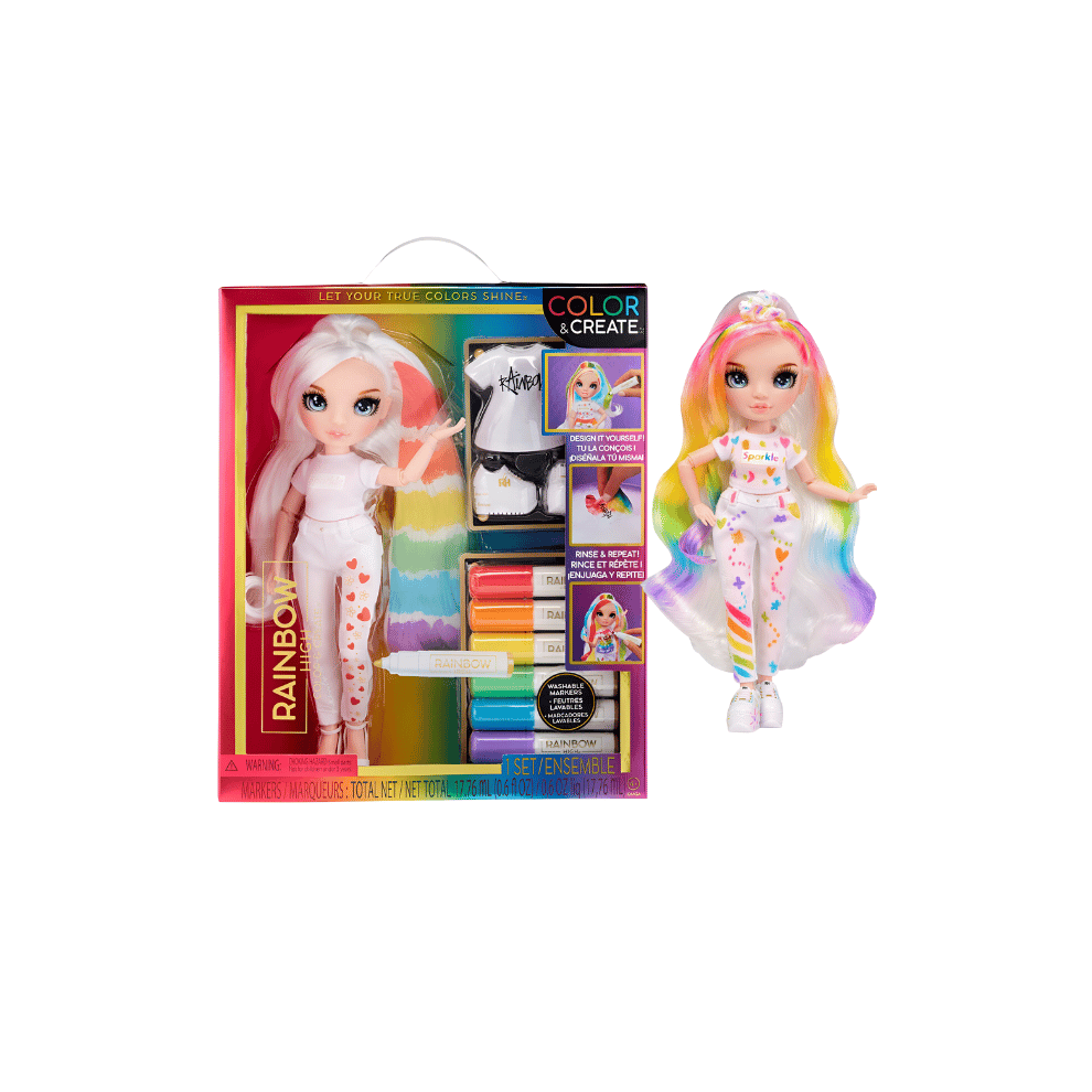 Rainbow High Colour and Create Fashion Doll Blue Eyes