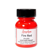 Angelus Acrylic Leather Paint-29.6ml Fire Red