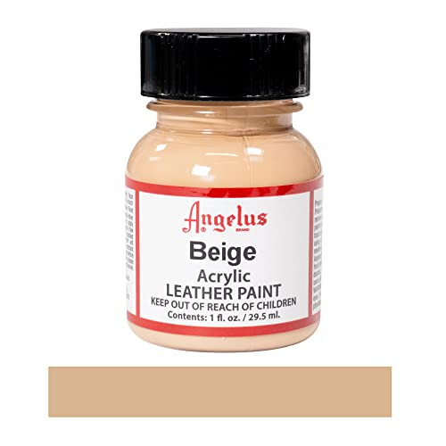 Angelus Acrylic Leather Paint Beige Size: 1 onza 1
