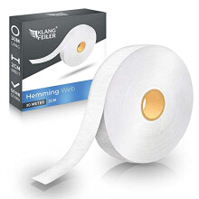 Klangfeiler Hemming Tape 30m Extra-Strong 60GSM - Iron-On Adhesive for Curtains & Garments - Quick, Easy, Durable Hemming