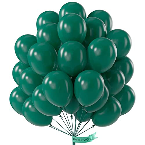 PartyWoo Forest Green Balloons, 50 Pcs 12 Inch Boho Green Balloons ...