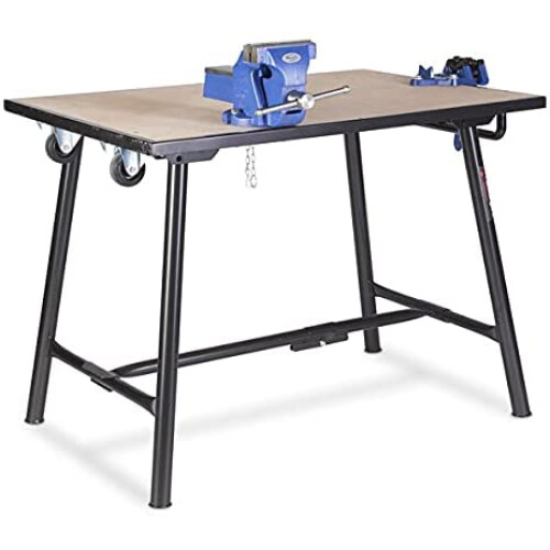 Armorgard - Tuffbench + Folding Workbench c/w A Handle and Wheels