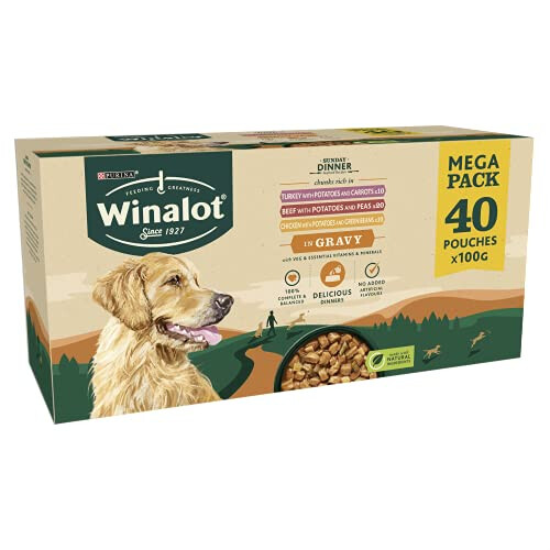 Purina Winalot Sunday Dinner Mixed in Gravy Wet Dog Food 40x100g