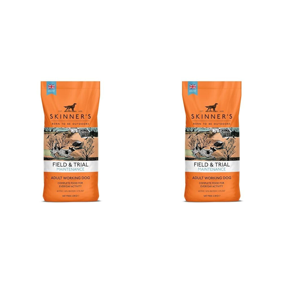 Skinner's Field & Trial Complete Dry Maintenance Adult Working Dog Food, 2.5 kg (Pack of 2)