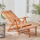 Bamboo Foldable Orthopedic Relaxing Lounger 1