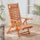 Bamboo Foldable Orthopedic Relaxing Lounger 3