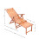 Bamboo Foldable Orthopedic Relaxing Lounger 5