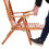Bamboo Foldable Orthopedic Relaxing Lounger 6