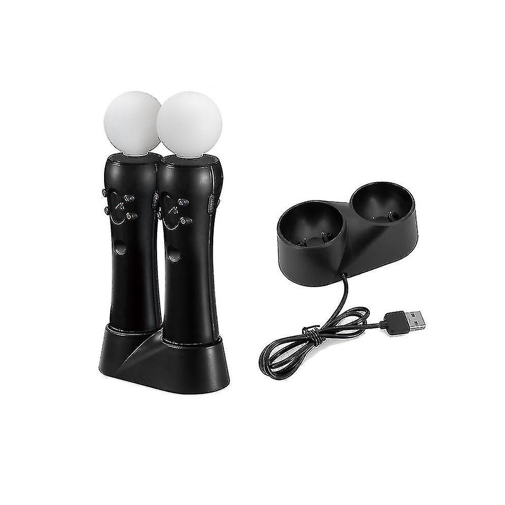 Game Control Charger Compatible With Ps4 Vr Move Motion Controller Playstation Play Station Ps 4 Charging Dock Docking Charge Support 9324781058083