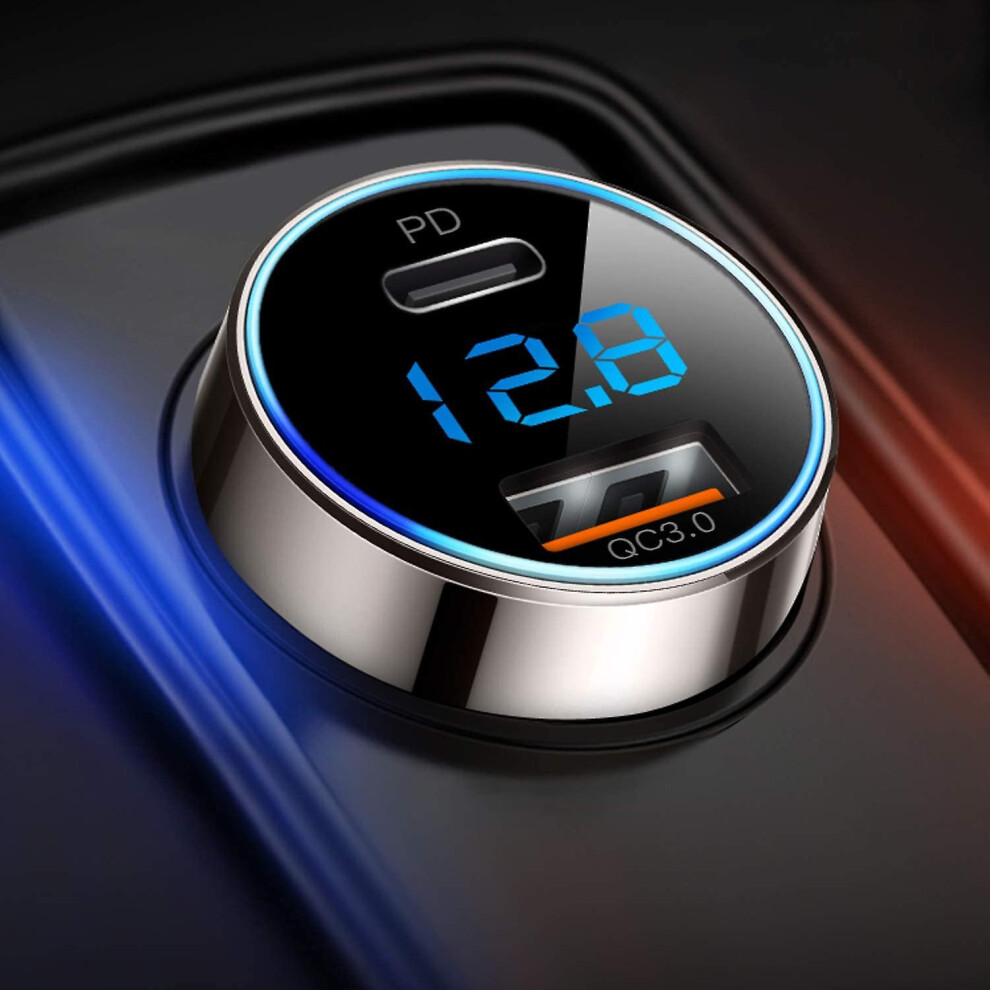Usb C Car Charger, 36W 6A Fast Usb Car Charger 9324781064190
