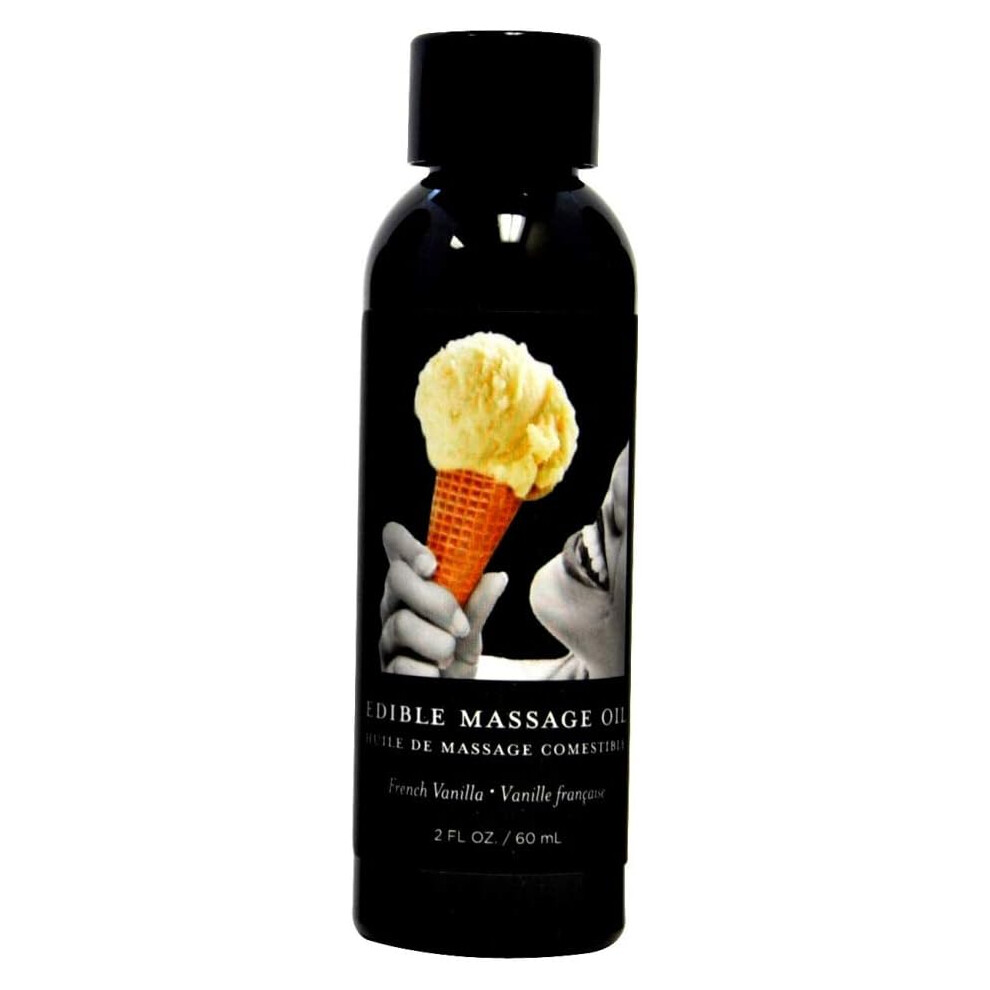 Sugar Free Slippery and Sensual Edible Vanilla Massage Oil 60 mL