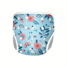 (M, G64) Reusable Waterproof Swim Nappy for Infants, Rabbit Print