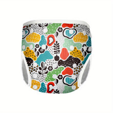 (M, G68) Reusable Waterproof Swim Nappy for Infants, Rabbit Print