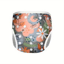 (M, G59) Reusable Waterproof Swim Nappy for Infants, Rabbit Print