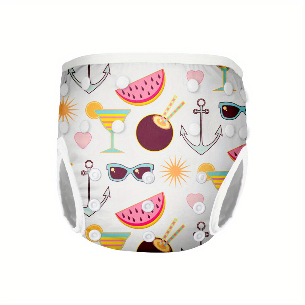 (M, G48) Reusable Waterproof Swim Nappy for Infants, Rabbit Print-image-OPC-PDNCZNS-NEW