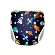 (M, G22) Reusable Waterproof Swim Nappy for Infants, Rabbit Print